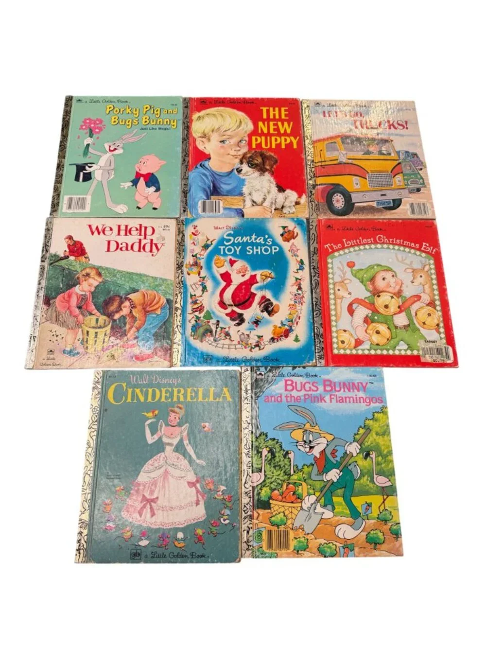 VTG Little Golden Book lot‎ 26 hardback childrens books kids Disney Bugs Bunny